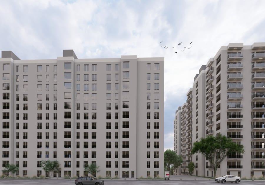Vaziyet planı render görseli